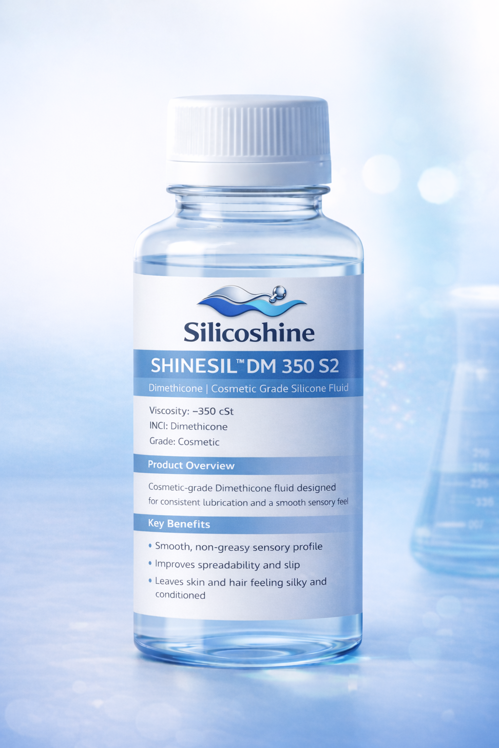 SHINESIL DM 350 S2 Dimethicone sample bottle