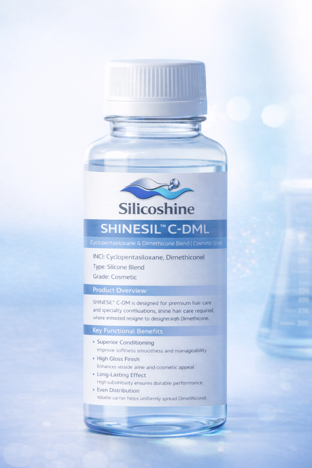 SHINESIL C-DML silicone blend sample bottle