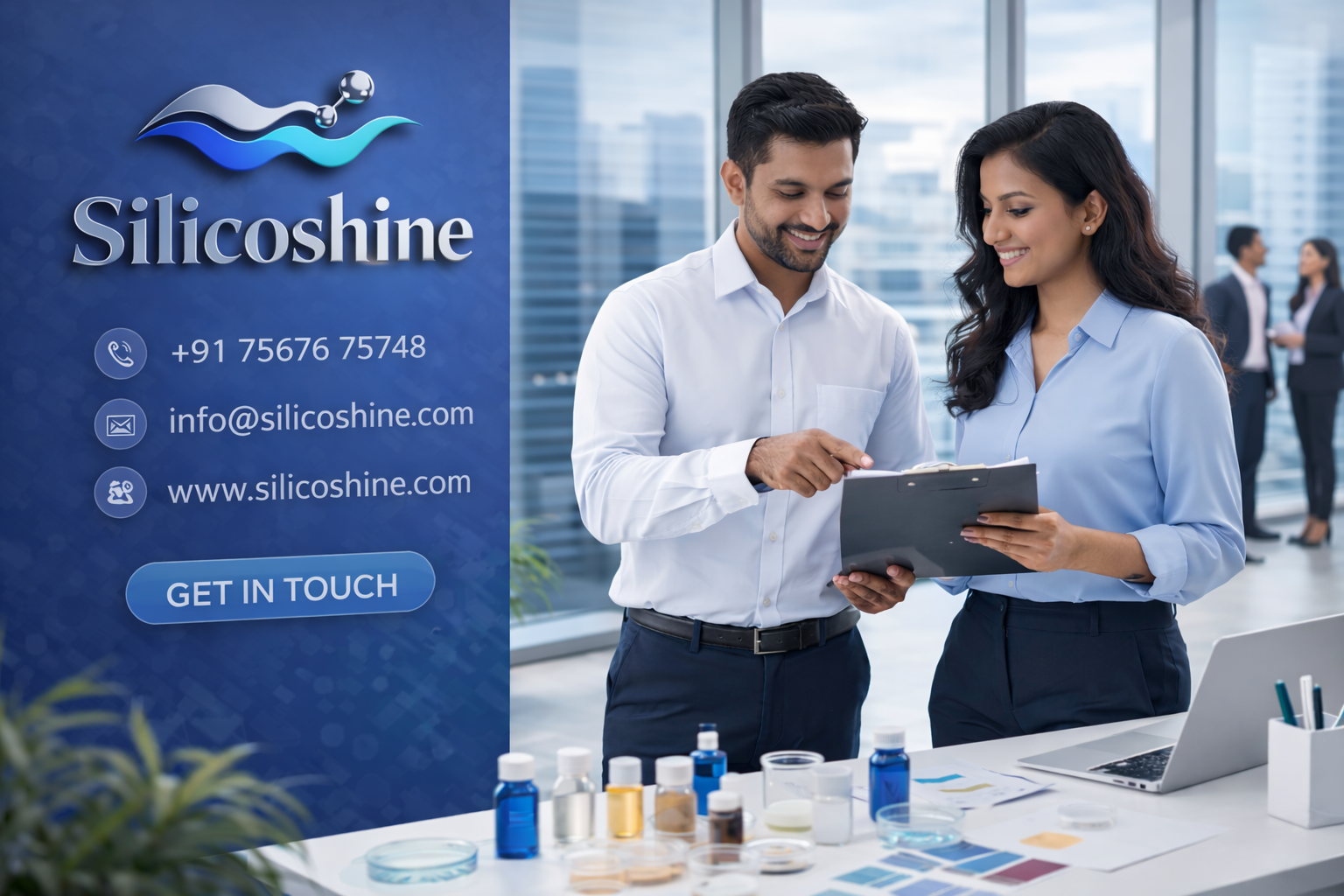 Silicoshine technical sales team for silicone fluid inquiries